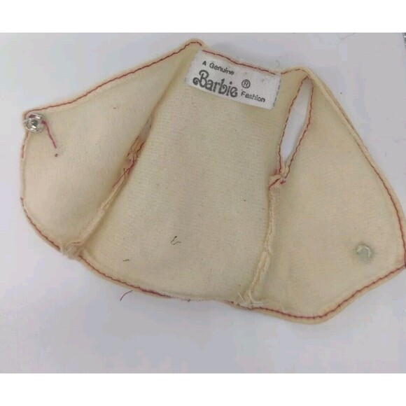 Vintage Barbie Vest Late 70s Or Early 80s Tag Mattel Genuine Fashion Buttons VTG - Picture 5 of 6